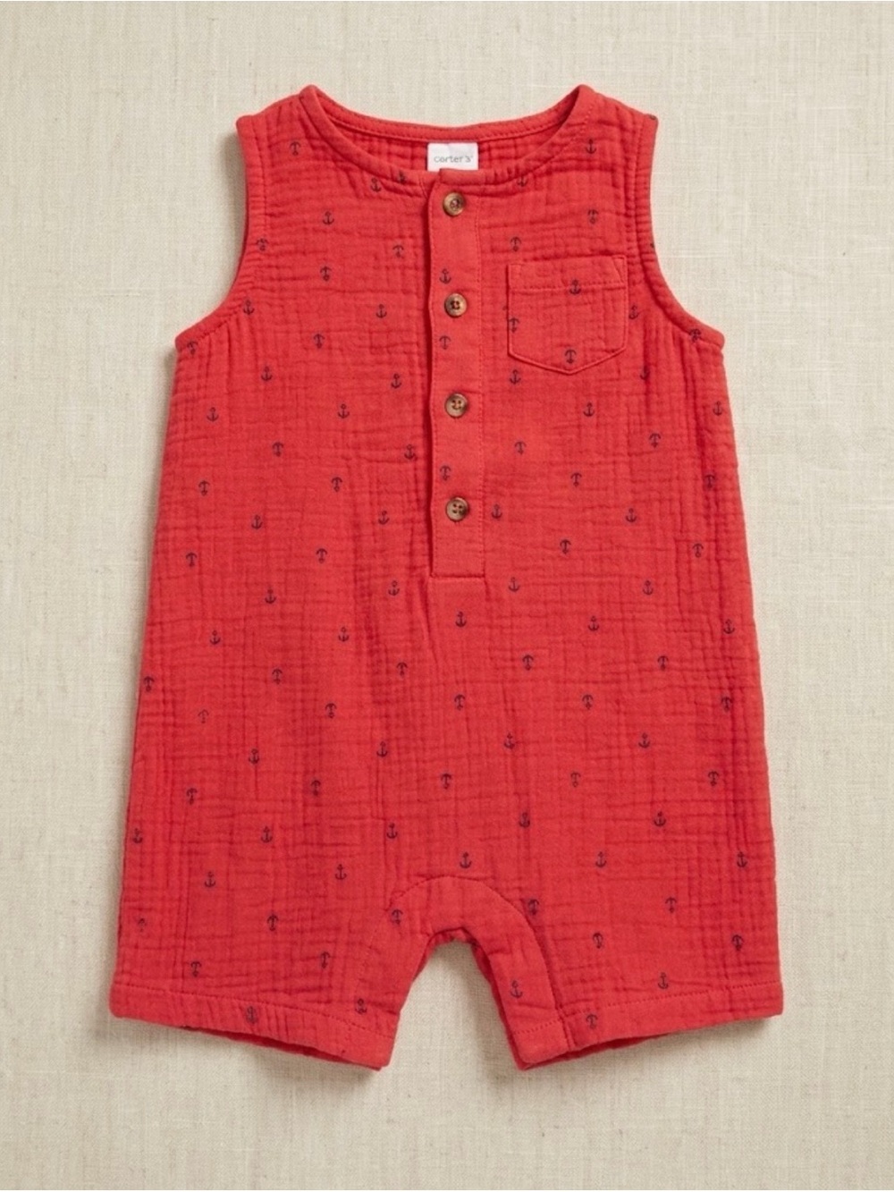 Carter’s Anchor Romper - Size 24M - Like New Condition